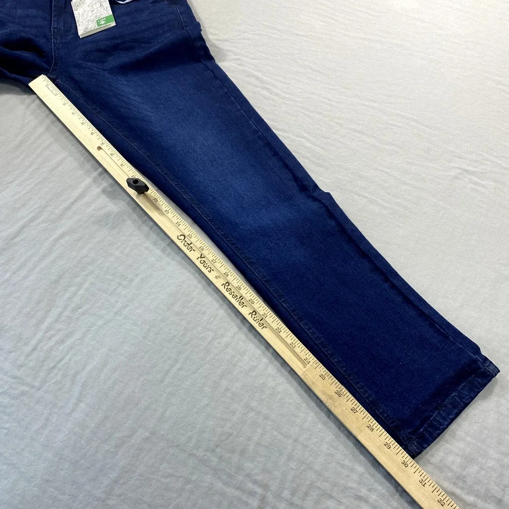 NEW LRG Lifted Research Group Jeans Mens 29x30 Slim Straight Stretch Dark Wash ^
